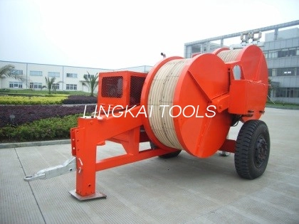 Întinzător hidraulic extractor linie aeriană 4850 kg Întinzător sârmă motor diesel