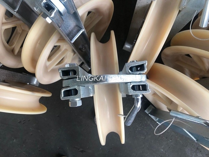 Roată Cârlig Cablu Rolă Roată Scripete Nylon Aliaj de Aluminiu Bloc cu un singur șir