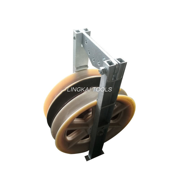 Rolă de cablu de transmisie cu diametru mare de 822 mm, roată din nailon, cu trei roți