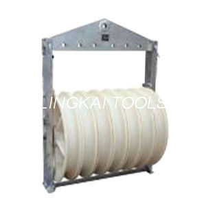 Bloc de struguri din nailon galvanizat Bloc de scripete pentru cabluri aeriene pentru rolele de cabluri conductoare