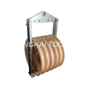 Bloc de scripete din nailon cu 3 roți de 508 mm pentru construcție electrică