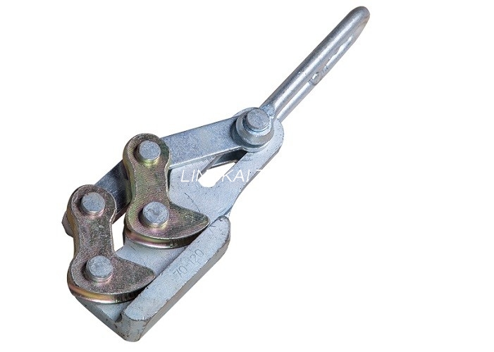 Extractor cu excentr pentru frânghie de sârmă de împământare de 20 kN, mâner de frânghie de oțel pătrată