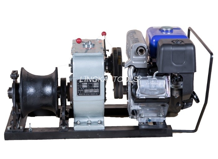Extractor de troliu de cablu pe benzină cu motor Honda / YAMAHA pentru construcție de putere