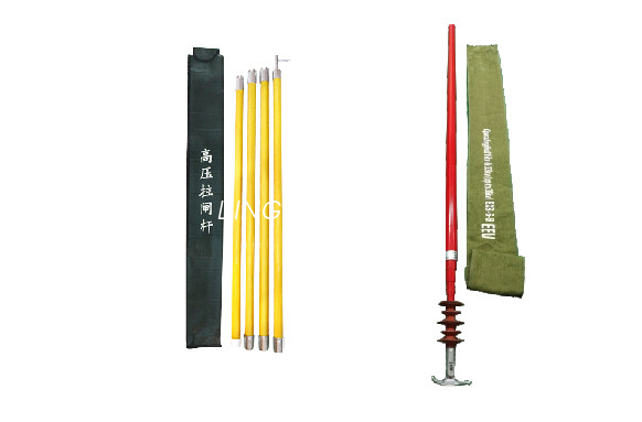 3-10m telescopic fibră de sticlă stick electric fierbinte / tijă comutatoare izolatoare de înaltă tensiune