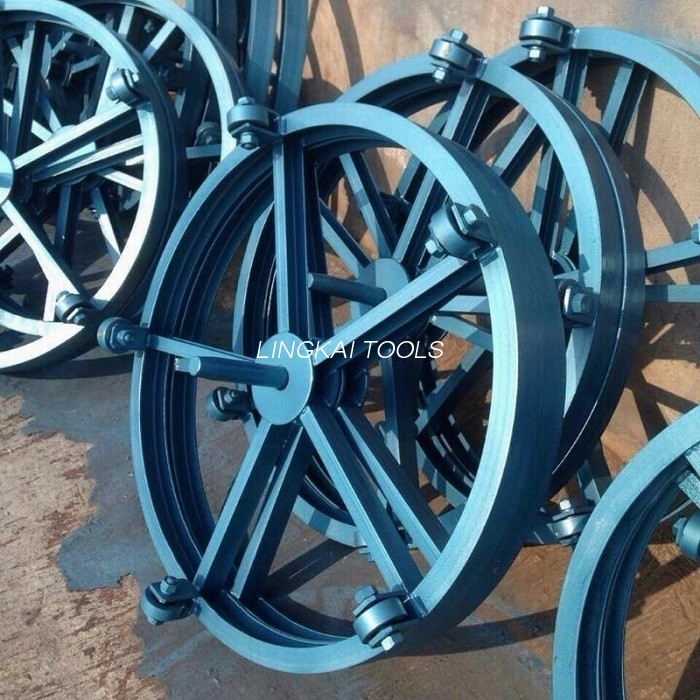 Unelte pentru cablu subteran cu diametrul de 1000 mm Rotire placă de oțel Stand vertical Plata turnantă cu tambur