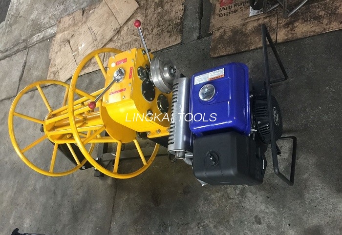 Mașină de încordat sârmă cu motor diesel de 3 tone, troliu cu funie de sârmă