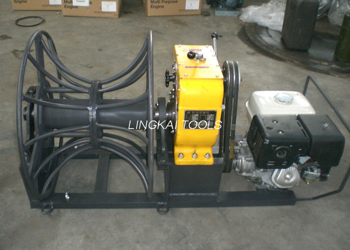 Extractor de troliu de cablu cu motor pe benzină de 5 tone pentru preluarea/înșiruirea conductorului