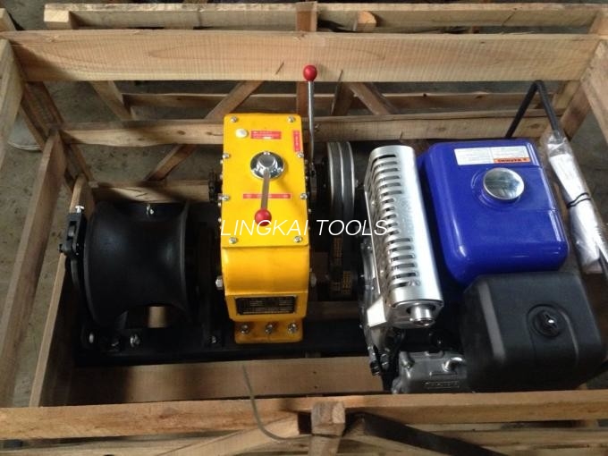 Troliu mic alimentat cu gaz 5 tone Honda / Yamaha Mașină de tragere cablu pentru motor pe benzină