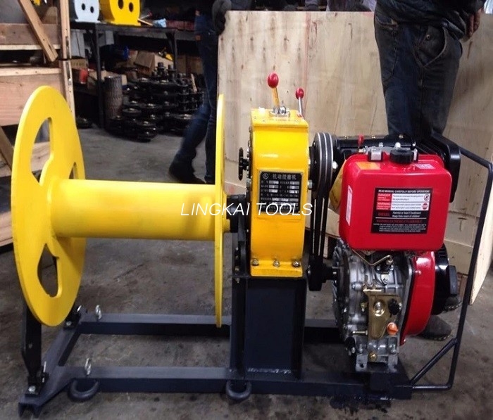 Extractor de troliu cu cablu de 3 tone / Troliu de tragere cu cablu alimentat prin cablu Construcție în linie