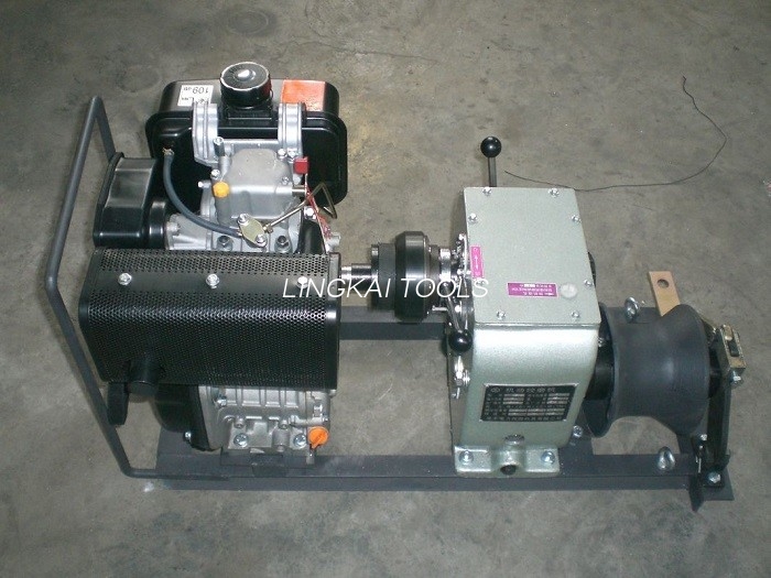 Extractor de troliu pentru cablu de construcție de linie, forță de 3 tone cu un singur cabestan