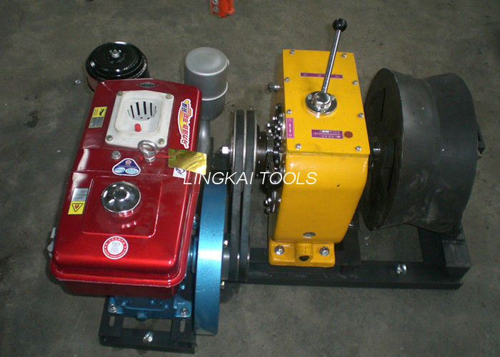 Forța de tragere rapidă 4T Troliu/cablu de tragere cu motor diesel Liting/Poliac