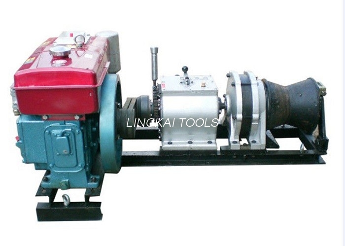 Extractor de troliu cu cablu de volum mic de 5 tone Troliu alimentat cu motor diesel cu acționare cu curea