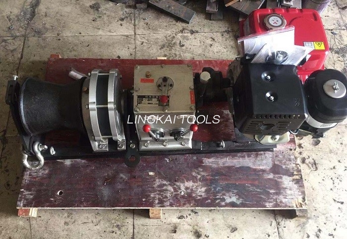 Cabestan unic Viteză rapidă Cablu Tractor troliu Motor diesel în construcție în linie