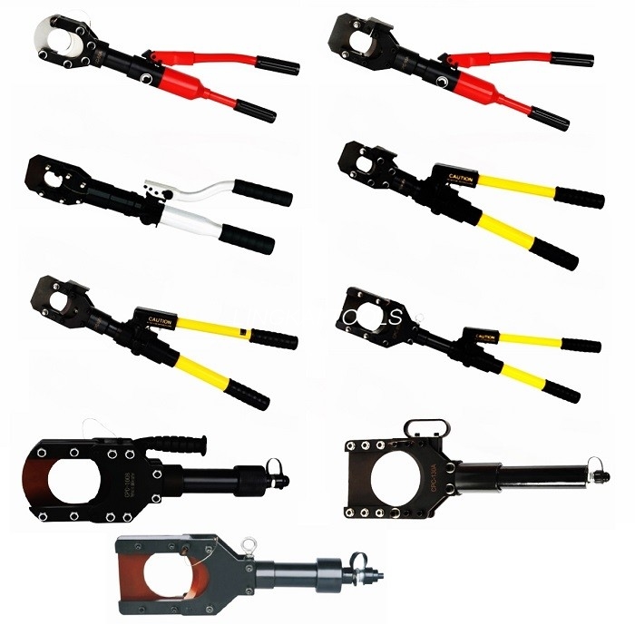 Dispozitiv de tăiere a cablului hidraulic de sertizare cu cursă de 85 mm pentru tăierea cablului Amoured Cu/Al Max 85mm